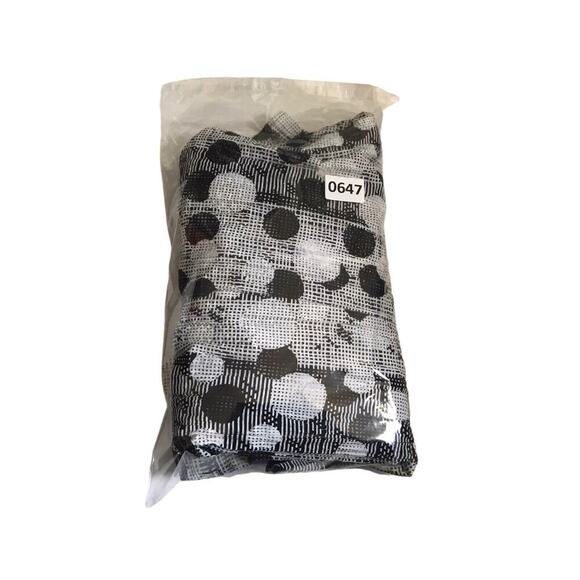 Cato Woman Top Size 26/28W Black White Big Polka Dot Long Sleeve Button Front - Picture 14 of 14